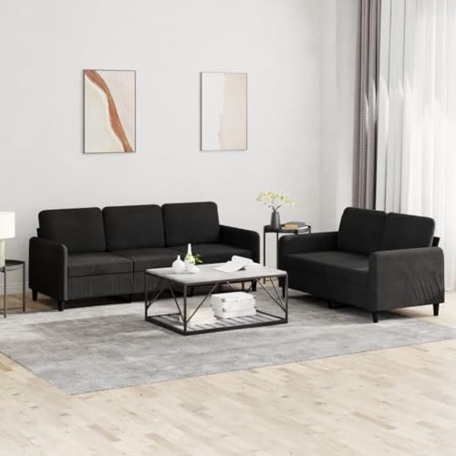 RMIHSJG Samt Sofagarnitur 3-Sitzer mit Metallgestell, Bequemes Polstermöbel für Wohnzimmer, Weiches Velours Sofa Set mit Stabiler Konstruktion und Hoher Belastbarkeit RMIHSJG Samt Sofagarnitur 3-Sitzer mit Metallgestell, Bequemes Polstermöbel für Wohnzimmer, Weiches Velours Sofa Set mit Stabiler Konstruktion und Hoher Belastbarkeit von RMIHSJG