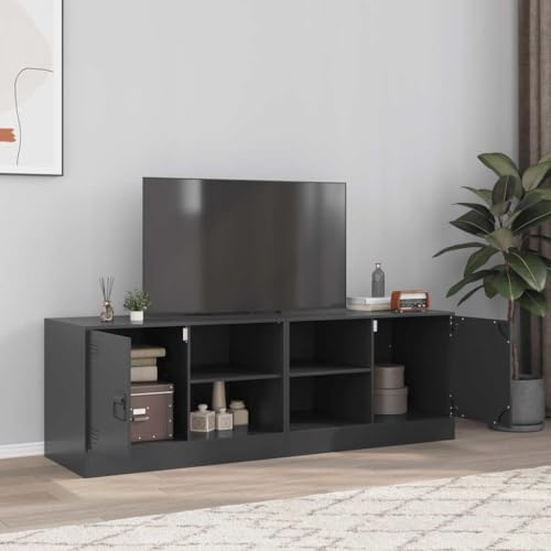 RMIHSJG TV-Schränke 2 STK. Schwarz hängeschrank Fernsehschrank Couchtisch wohnzimmerschrank 67x39x44 cm Stahl RMIHSJG TV-Schränke 2 STK. Schwarz hängeschrank Fernsehschrank Couchtisch wohnzimmerschrank 67x39x44 cm Stahl von RMIHSJG
