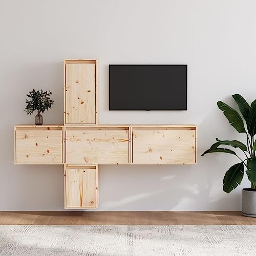 RMIHSJG TV-Schränke 5 STK. Massivholz Kiefer lowboard tv Board tv Regal Couchtisch RMIHSJG TV-Schränke 5 STK. Massivholz Kiefer lowboard tv Board tv Regal Couchtisch von RMIHSJG