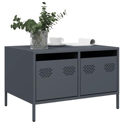 RMIHSJG TV-Schrank Anthrazit tv möbel Konsolentisch mit Schubladen HiFi Rack lowboard 68x50x43,5 cm Kaltgewalzter Stahl RMIHSJG TV-Schrank Anthrazit tv möbel Konsolentisch mit Schubladen HiFi Rack lowboard 68x50x43,5 cm Kaltgewalzter Stahl von RMIHSJG
