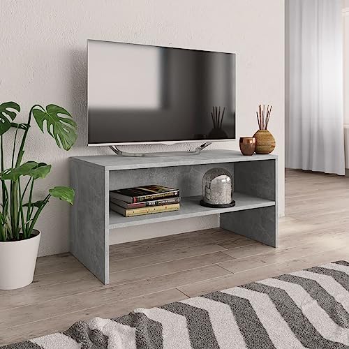 RMIHSJG TV-Schrank Betongrau HiFi Rack wohnzimmerschrank tv Bank tv ständer 80x40x40 cm Holzwerkstoff RMIHSJG TV-Schrank Betongrau HiFi Rack wohnzimmerschrank tv Bank tv ständer 80x40x40 cm Holzwerkstoff von RMIHSJG