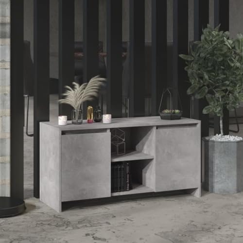 RMIHSJG TV-Schrank Betongrau tv unterschrank lowboard Fernsehtisch tv möbel 102x37,5x52,5 cm Holzwerkstoff RMIHSJG TV-Schrank Betongrau tv unterschrank lowboard Fernsehtisch tv möbel 102x37,5x52,5 cm Holzwerkstoff von RMIHSJG
