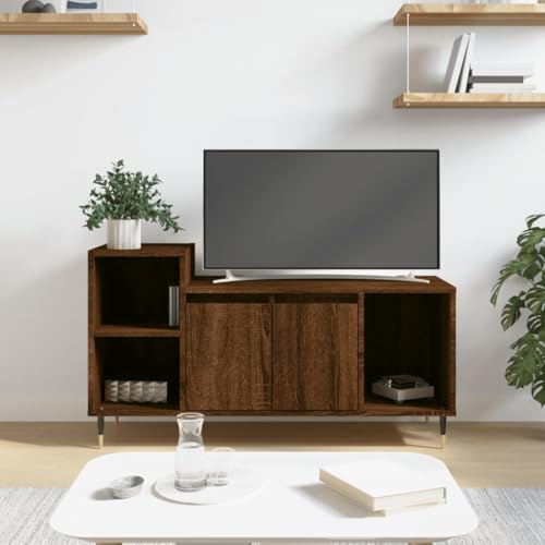 RMIHSJG TV-Schrank Braun Eichen-Optik Fernsehtisch tv Regal Konsolentisch mit Schubladen Fernseher Schrank 100x35x55 cm Holzwerkstoff RMIHSJG TV-Schrank Braun Eichen-Optik Fernsehtisch tv Regal Konsolentisch mit Schubladen Fernseher Schrank 100x35x55 cm Holzwerkstoff von RMIHSJG