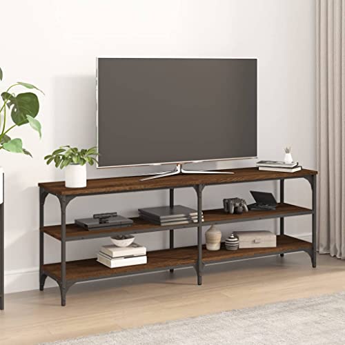 RMIHSJG TV-Schrank Braun Eichen-Optik kommode Fernseher Tisch Fernseher Schrank Fernsehschrank 140x30x50 cm Holzwerkstoff von RMIHSJG