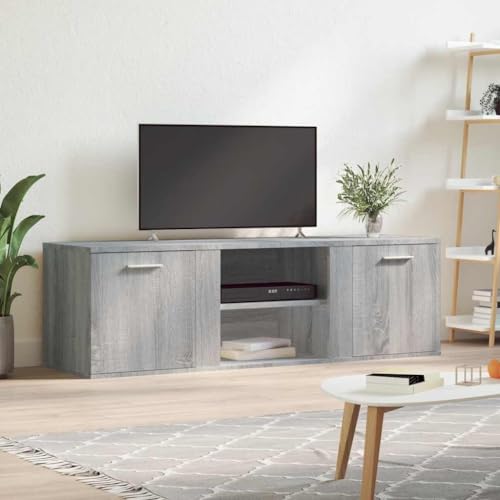 RMIHSJG TV-Schrank Grau Sonoma kommode Sideboard tv Sideboard hängend Fernseher kommode 120x34x37 cm Holzwerkstoff von RMIHSJG
