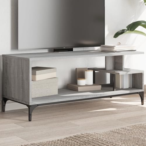 RMIHSJG TV-Schrank Grau Sonoma tv Bank tv ständer Fernseher Schrank Konsolentisch mit Schubladen 102x40x41 cm Holzwerkstoff und Stahl RMIHSJG TV-Schrank Grau Sonoma tv Bank tv ständer Fernseher Schrank Konsolentisch mit Schubladen 102x40x41 cm Holzwerkstoff und Stahl von RMIHSJG
