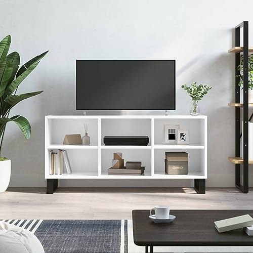 RMIHSJG TV-Schrank Hochglanz-Weiß tv Bank tv möbel Couchtisch Fernsehtisch 103,5x30x50 cm Holzwerkstoff RMIHSJG TV-Schrank Hochglanz-Weiß tv Bank tv möbel Couchtisch Fernsehtisch 103,5x30x50 cm Holzwerkstoff von RMIHSJG