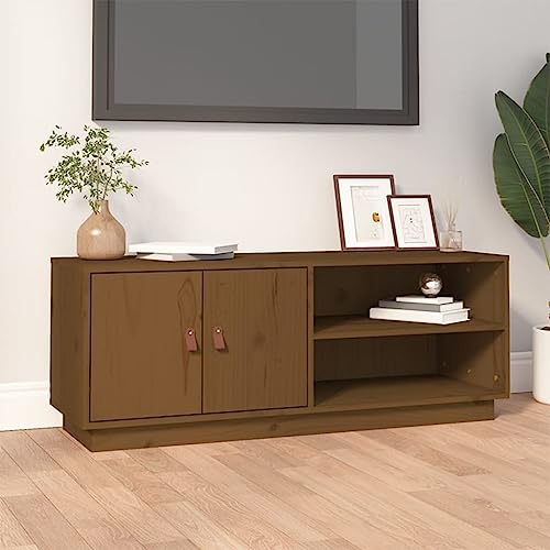 RMIHSJG TV-Schrank Honigbraun Couchtisch tv Cabinet kommode lowboard 105x34x40 cm Massivholz Kiefer RMIHSJG TV-Schrank Honigbraun Couchtisch tv Cabinet kommode lowboard 105x34x40 cm Massivholz Kiefer von RMIHSJG