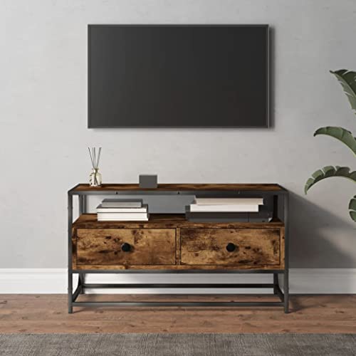 RMIHSJG TV-Schrank Räuchereiche Couchtisch tv ständer hängeschrank Fernseher Schrank 80x35x45 cm Holzwerkstoff RMIHSJG TV-Schrank Räuchereiche Couchtisch tv ständer hängeschrank Fernseher Schrank 80x35x45 cm Holzwerkstoff von RMIHSJG