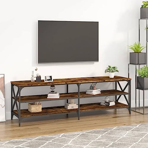 RMIHSJG TV-Schrank Räuchereiche Fernseher Tisch tv ständer Fernsehschrank HiFi Rack 160x40x50 cm Holzwerkstoff von RMIHSJG