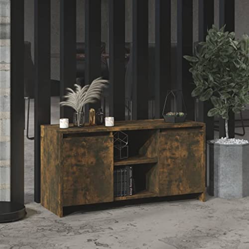 RMIHSJG TV-Schrank Räuchereiche Fernseher kommode tv Bank Sideboard tv Fernsehtisch 102x37,5x52,5 cm Holzwerkstoff RMIHSJG TV-Schrank Räuchereiche Fernseher kommode tv Bank Sideboard tv Fernsehtisch 102x37,5x52,5 cm Holzwerkstoff von RMIHSJG