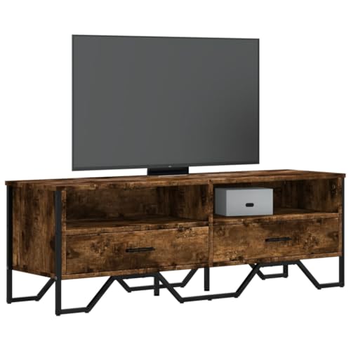 RMIHSJG TV-Schrank Räuchereiche Sideboard hängend tv Bank tv ständer Fernseher Tisch 122x34x41 cm Holzwerkstoff von RMIHSJG