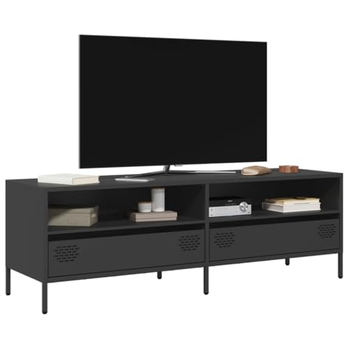 RMIHSJG TV-Schrank Schwarz Fernseher Schrank tv Regal kommode Fernseher kommode 135x39x43,5 cm Kaltgewalzter Stahl RMIHSJG TV-Schrank Schwarz Fernseher Schrank tv Regal kommode Fernseher kommode 135x39x43,5 cm Kaltgewalzter Stahl von RMIHSJG