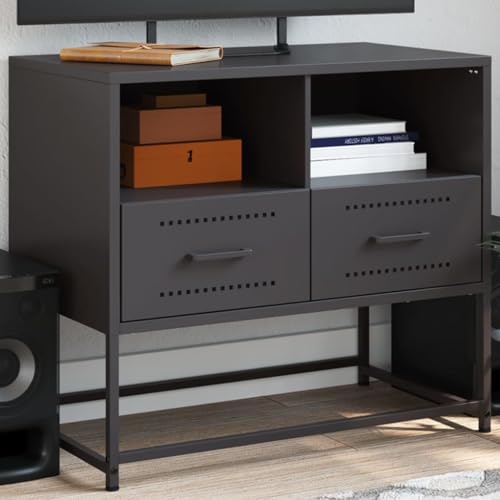 RMIHSJG TV-Schrank Schwarz Sideboard hängend Konsolentisch mit Schubladen Fernseher kommode Sideboard Wohnzimmer 68x39x60,5 cm Stahl RMIHSJG TV-Schrank Schwarz Sideboard hängend Konsolentisch mit Schubladen Fernseher kommode Sideboard Wohnzimmer 68x39x60,5 cm Stahl von RMIHSJG