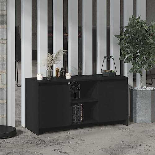 RMIHSJG TV-Schrank Schwarz tv Board tv Cabinet Sideboard hängend Fernsehtisch 102x37,5x52,5 cm Holzwerkstoff von RMIHSJG