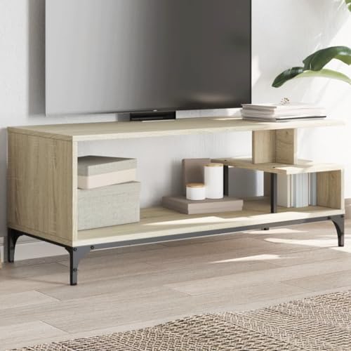 RMIHSJG TV-Schrank Sonoma-Eiche Konsolentisch mit Schubladen Fernseher kommode tv Board Sideboard Wohnzimmer 102x40x41 cm Holzwerkstoff und Stahl RMIHSJG TV-Schrank Sonoma-Eiche Konsolentisch mit Schubladen Fernseher kommode tv Board Sideboard Wohnzimmer 102x40x41 cm Holzwerkstoff und Stahl von RMIHSJG