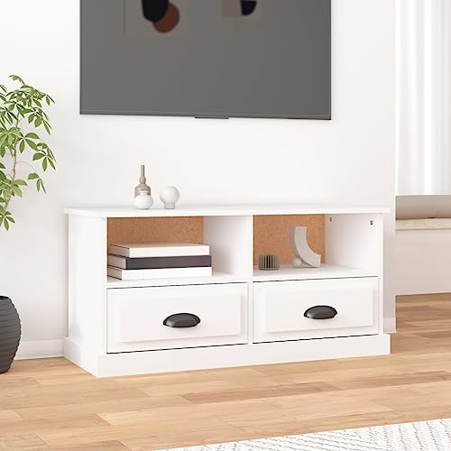 RMIHSJG TV-Schrank Weiß lowboard tv Bank Fernsehschrank HiFi Rack 93x35,5x45 cm Holzwerkstoff RMIHSJG TV-Schrank Weiß lowboard tv Bank Fernsehschrank HiFi Rack 93x35,5x45 cm Holzwerkstoff von RMIHSJG