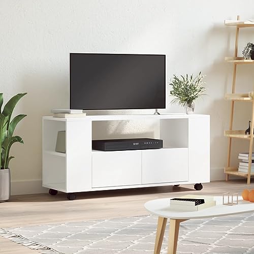 RMIHSJG TV-Schrank Weiß tv Cabinet Fernsehtisch Konsolentisch mit Schubladen hängeschrank 102x34,5x43 cm Holzwerkstoff RMIHSJG TV-Schrank Weiß tv Cabinet Fernsehtisch Konsolentisch mit Schubladen hängeschrank 102x34,5x43 cm Holzwerkstoff von RMIHSJG