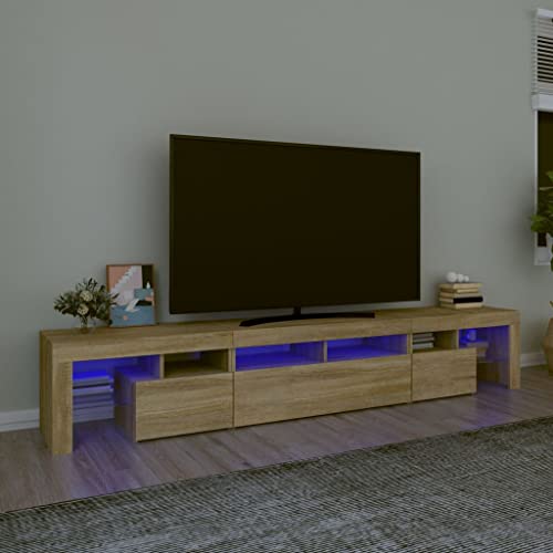 RMIHSJG TV-Schrank mit LED-Leuchten Sonoma-Eiche tv kommode tv Cabinet wohnzimmerschrank Fernseher Schrank 230x36,5x40 cm RMIHSJG TV-Schrank mit LED-Leuchten Sonoma-Eiche tv kommode tv Cabinet wohnzimmerschrank Fernseher Schrank 230x36,5x40 cm von RMIHSJG