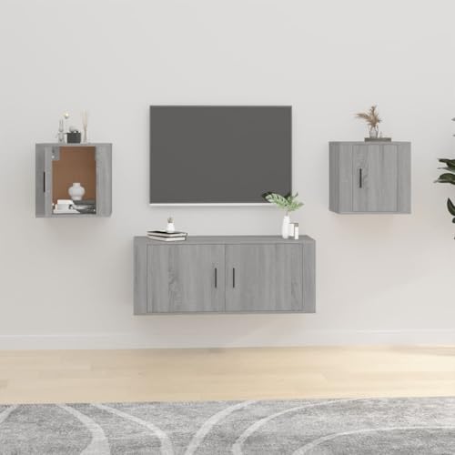 RMIHSJG TV-Wandschränke 2 STK. Grau Sonoma Sideboard hängend lowboard tv Bank Fernsehtisch 40x34,5x40 cm RMIHSJG TV-Wandschränke 2 STK. Grau Sonoma Sideboard hängend lowboard tv Bank Fernsehtisch 40x34,5x40 cm von RMIHSJG