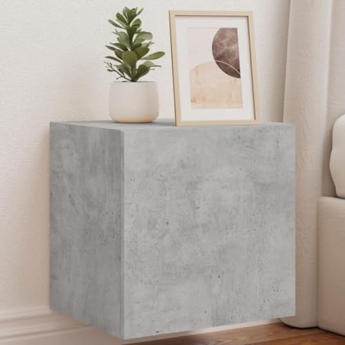 RMIHSJG TV-Wandschränke mit LED-Leuchten 2 STK. Betongrau tv Bank hängeschrank tv Cabinet Couchtisch 40,5x35x40 cm RMIHSJG TV-Wandschränke mit LED-Leuchten 2 STK. Betongrau tv Bank hängeschrank tv Cabinet Couchtisch 40,5x35x40 cm von RMIHSJG
