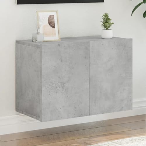 RMIHSJG TV-Wandschrank Betongrau tv ständer tv kommode wohnzimmerschrank Fernsehtisch 60x30x41 cm von RMIHSJG
