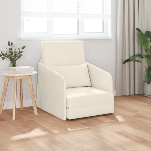 RMIHSJG Verstellbares Boden-Sofa-Bett in Cremefarbe mit schmutzabweisendem Polyesterstoff – Multifunktionales Sitz- und Schlafmöbel für kleine Räume, ideal zum RMIHSJG Verstellbares Boden-Sofa-Bett in Cremefarbe mit schmutzabweisendem Polyesterstoff – Multifunktionales Sitz- und Schlafmöbel für kleine Räume, ideal zum von RMIHSJG
