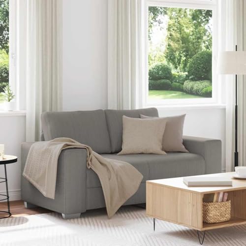Zweisitzer-Sofa aus Cordstoff mit gepolsterten Sitzkissen und robustem Sperrholzgestell für Wohnzimmer, Schlafzimmer oder Arbeitszimmer von RMIHSJG