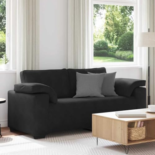 Zweisitzer-Sofa aus Samt mit gepolsterten Sitzkissen und robustem Sperrholz-Metallgestell für Wohnzimmer, Schlafzimmer oder Arbeitszimmer – Modernes Relaxsofa Zweisitzer-Sofa aus Samt mit gepolsterten Sitzkissen und robustem Sperrholz-Metallgestell für Wohnzimmer, Schlafzimmer oder Arbeitszimmer – Modernes Relaxsofa von RMIHSJG