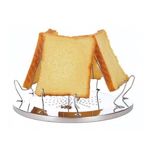 Camping Toaster, 4-Scheiben Brottoaster für Gaskocher, Faltbarer Toastständer für Familien, toaster mini, Vielseitig einsetzbar, perfekt für Picknicks im Freien Camping Toaster, 4-Scheiben Brottoaster für Gaskocher, Faltbarer Toastständer für Familien, toaster mini, Vielseitig einsetzbar, perfekt für Picknicks im Freien von RMIVEGLIA