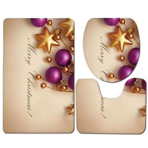 Badezimmermatte Beige Goldener Stern rutschfeste Badmatte Waschbar Bath Mat Bad Vorleger Memory Schaum Badezimmerteppich U förmige WC Teppich Badteppich Set 45x75 cm Badezimmermatte Beige Goldener Stern rutschfeste Badmatte Waschbar Bath Mat Bad Vorleger Memory Schaum Badezimmerteppich U förmige WC Teppich Badteppich Set 45x75 cm von RMJCXYS