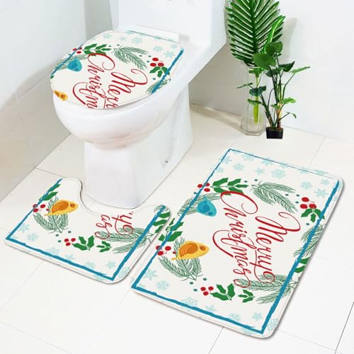 Badezimmermatte Blau Grün Blumen rutschfeste Badmatte Waschbar Bath Mat Bad Vorleger Memory Schaum Badezimmerteppich U förmige WC Teppich Badteppich Set 45x75 cm Badezimmermatte Blau Grün Blumen rutschfeste Badmatte Waschbar Bath Mat Bad Vorleger Memory Schaum Badezimmerteppich U förmige WC Teppich Badteppich Set 45x75 cm von RMJCXYS