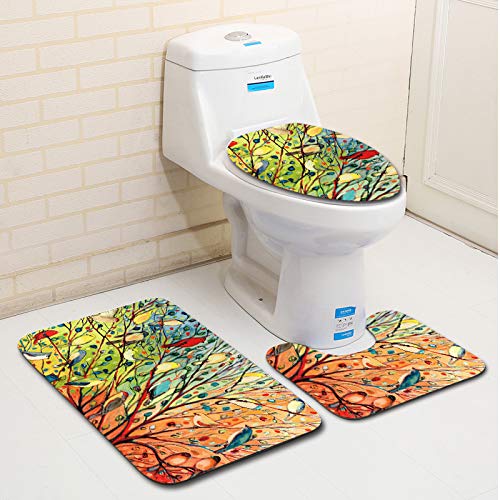 Badezimmermatte Grüner Orangenbaum rutschfeste Badmatte Waschbar Bath Mat Bad Vorleger Memory Schaum Badezimmerteppich U förmige WC Teppich Badteppich Set 50x80 cm Badezimmermatte Grüner Orangenbaum rutschfeste Badmatte Waschbar Bath Mat Bad Vorleger Memory Schaum Badezimmerteppich U förmige WC Teppich Badteppich Set 50x80 cm von RMJCXYS