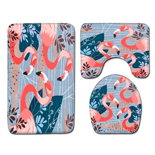 Badezimmermatte Retro Blaue Blume rutschfeste Badmatte Waschbar Bath Mat Bad Vorleger Memory Schaum Badezimmerteppich U förmige WC Teppich Badteppich Set 50x80 cm Badezimmermatte Retro Blaue Blume rutschfeste Badmatte Waschbar Bath Mat Bad Vorleger Memory Schaum Badezimmerteppich U förmige WC Teppich Badteppich Set 50x80 cm von RMJCXYS