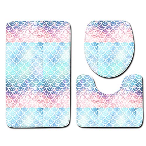 Badezimmermatte Rosa Blaue Fisch Muster rutschfeste Badmatte Waschbar Bath Mat Bad Vorleger Memory Schaum Badezimmerteppich U förmige WC Teppich Badteppich Set 50x80 cm Badezimmermatte Rosa Blaue Fisch Muster rutschfeste Badmatte Waschbar Bath Mat Bad Vorleger Memory Schaum Badezimmerteppich U förmige WC Teppich Badteppich Set 50x80 cm von RMJCXYS