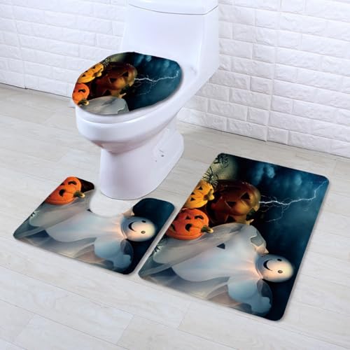 Badezimmermatte Süße Geist Blau rutschfeste Badmatte Waschbar Bath Mat Bad Vorleger Memory Schaum Badezimmerteppich U förmige WC Teppich Badteppich Set 45x75 cm Badezimmermatte Süße Geist Blau rutschfeste Badmatte Waschbar Bath Mat Bad Vorleger Memory Schaum Badezimmerteppich U förmige WC Teppich Badteppich Set 45x75 cm von RMJCXYS