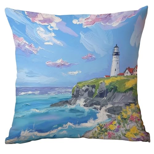 Kissenbezug 50x50 Blaues Grünes Meer Sofakissen Weicher Polyester Outdoor Kissen Pillow Cover mit Reißverschluss Dekokissen Kissenhüllen Cushion Cover Waschbar Kissenbezüge Kissenbezug 50x50 Blaues Grünes Meer Sofakissen Weicher Polyester Outdoor Kissen Pillow Cover mit Reißverschluss Dekokissen Kissenhüllen Cushion Cover Waschbar Kissenbezüge von RMJCXYS