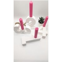 Kerzenhalter Adventskranz I 1 - 4 Zahlen Kerzenständer Weihnachten Advent 2 3 von RMKDeco3DPrint