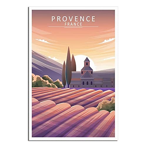 RMLKS Provence-Poster, Frankreich, Vintage, Reise-Poster, Raumdekoration, Poster, Geschenk von RMLKS