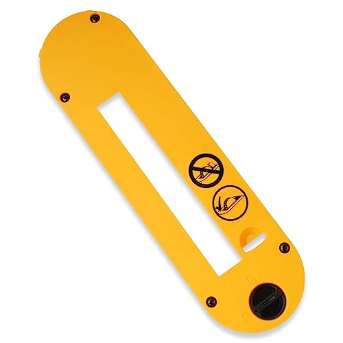 RMSPO DWE7491RS Dado Throat Plate Tischsäge Zubehör für Dado Klingen für 10 Zoll Tischsäge DWE7491 DWE7490 DWE7402DI DWE7492 (Gelb) von RMSPO