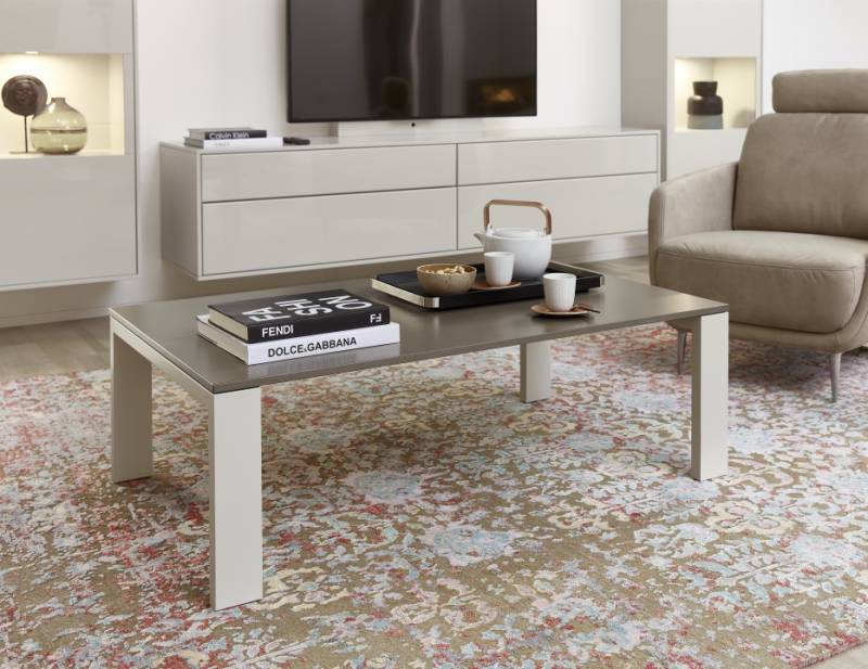 RMW Couchtisch Vienna, ca. 120 cm breit in brilliantgrau/grigio von RMW