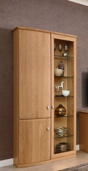 RMW Vitrine VERMONT mit Front in Eiche sand massiv RMW Vitrine VERMONT mit Front in Eiche sand massiv von RMW