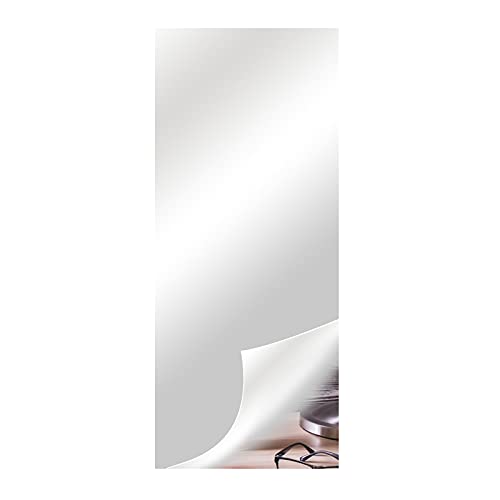 RNCOZE 2 x Spiegel-Wandaufkleber-Folie, flexible Acryl-Spiegel-Blätter, selbstklebend, nicht für Glasfliesen, Wandaufkleber, Spiegel für Heimdekoration (50 cm x 150 cm x 0,1 mm) von RNCOZE