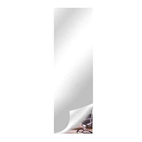 RNCOZE 2 x Spiegel-Wandaufkleber-Folie, flexible Acryl-Spiegel-Blätter, selbstklebend, nicht für Glasfliesen, Wandaufkleber, Spiegel für Heimdekoration (50 cm x 200 cm x 0,1 mm) von RNCOZE