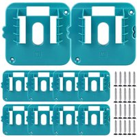 10-teiliger Batteriehalter für Makita 14,4–18 v, Batteriehalter, Wandhalterung für Makita-Batteriehalter, Wandhalterung für BL1860, BL1850, BL1840, 10-teiliger Batteriehalter für Makita 14,4–18 v, Batteriehalter, Wandhalterung für Makita-Batteriehalter, Wandhalterung für BL1860, BL1850, BL1840, von RNEMITERY