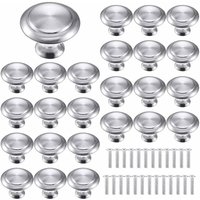 25 Stück Möbelgriffe für Schubladenknöpfe, runde Türknöpfe, runde Griffe aus Edelstahl, für Schränke, Küchen, Kinderzimmer 25 Stück Möbelgriffe für Schubladenknöpfe, runde Türknöpfe, runde Griffe aus Edelstahl, für Schränke, Küchen, Kinderzimmer von RNEMITERY