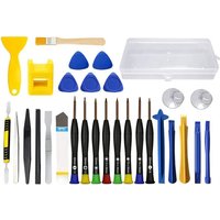 30-teiliges Telefonreparatur-Werkzeugset mit 8 magnetischen Präzisionsschraubendrehern und Öffnungshebel, geeignet für Smartphones, Tablets, Uhren 30-teiliges Telefonreparatur-Werkzeugset mit 8 magnetischen Präzisionsschraubendrehern und Öffnungshebel, geeignet für Smartphones, Tablets, Uhren von RNEMITERY