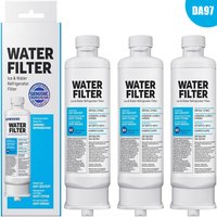 Rnemitery - 3er-Pack Ersatz-Kühlschrank-Wasserfilter DA97-17376B DA97-08006C haf-qin haf-qin/exp für Samsung-Kühlschränke mit mehreren Türen von RNEMITERY