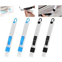 4-teilige Tür- und Fensterfugenreinigungsbürste, Fensterreinigungswerkzeug, kleine Fugenbürste mit Kehrschaufel, Sanitär-Spaltbürste, 4-teilige Tür- und Fensterfugenreinigungsbürste, Fensterreinigungswerkzeug, kleine Fugenbürste mit Kehrschaufel, Sanitär-Spaltbürste, von RNEMITERY