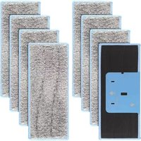 Rnemitery - 8er-Pack waschbare Wischpads für iRobot Braava Jet M6134, waschbare Wischpads für iRobot Braava M6, wiederverwendbare Wischpads von RNEMITERY